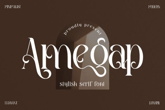 Amegap: A Stylish Serif Typeface for Stronger Campaigns