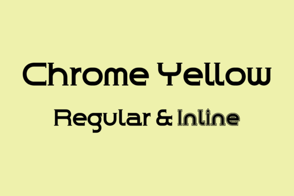 Chrome Yellow: A Playful Typeface for Editorial Design