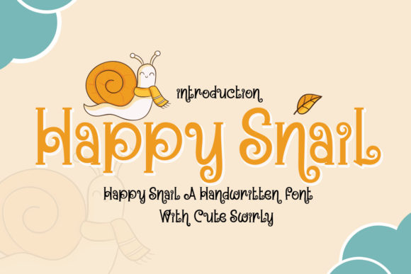 Happy Snail: A Playful Serif Font for Creative Projects