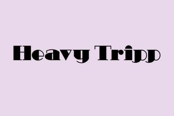 Heavy Tripp Font: A Quirky Serif for Creative Branding Projects