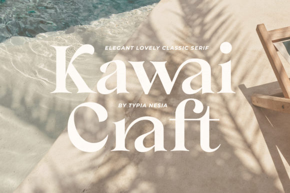 Kawai Craft: A Bold Serif Font for Digital Branding