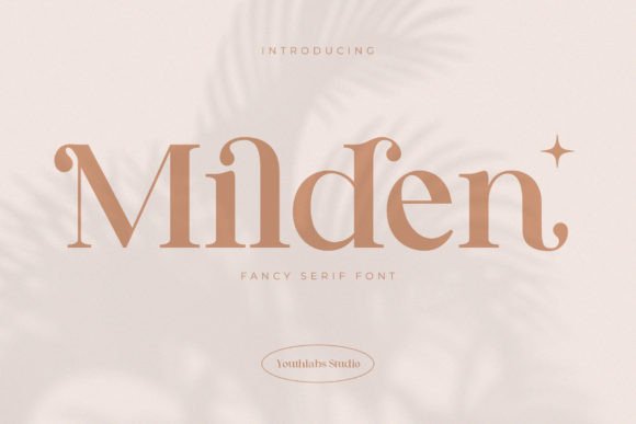 Milden: A Serif Typeface for Editorial Elegance