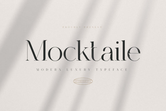 Mocktaile: A Delicate Serif Font for Branding Projects