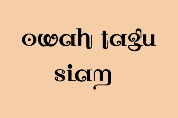 Owah Tagu Siam Font: A Thai-Inspired Typeface for Creative Branding