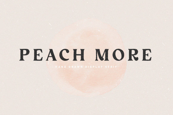 Peach More: A Stylish Typeface for Small Business Branding