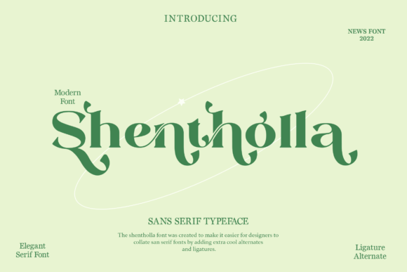 Shonthella: A Polished Typeface for Small Business Branding