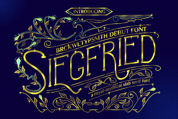 Siegfried Typeface: A Delicate Serif Font for Polished Branding
