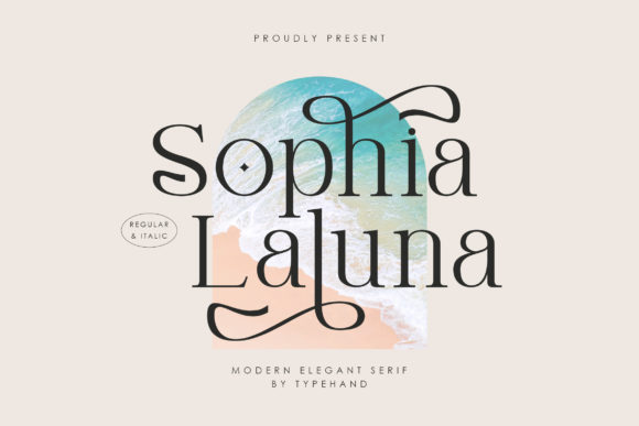 Sophia Laluna: A Stylish Serif Typeface for Editorial Elegance