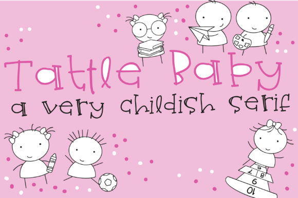 Tattle Baby: A Playful Typeface for Creative Projects