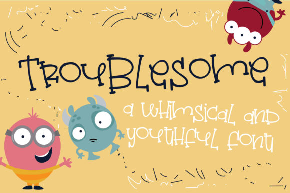 Troublesome Font: A Playful Serif for Your Brand